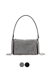 Cata Women's Punk Style Handbag With Rhinestones